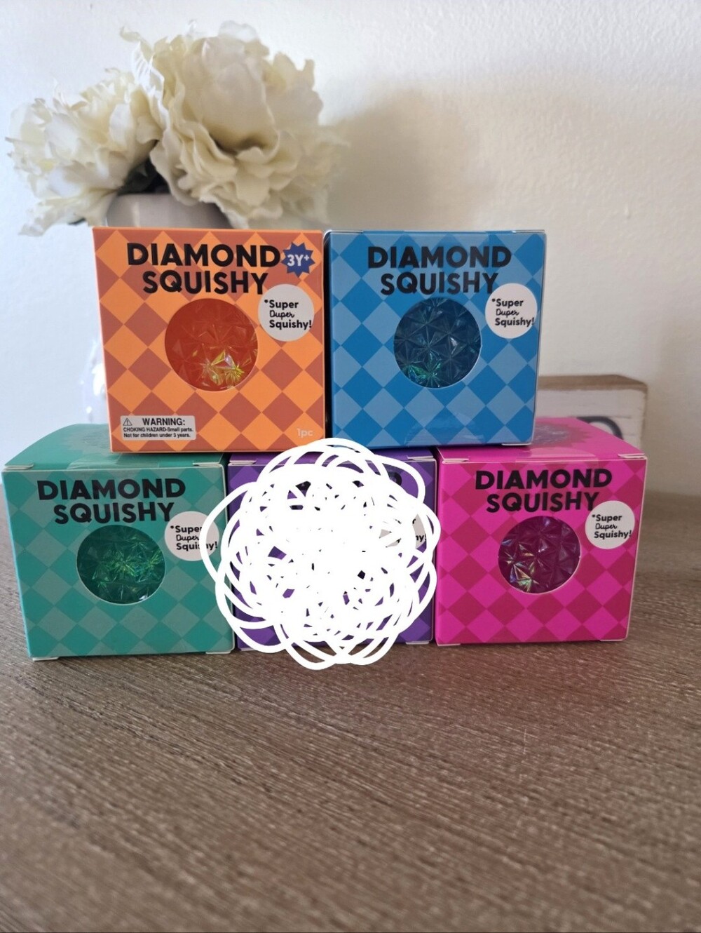 Jadore 4pc Diamond Squishy Set-